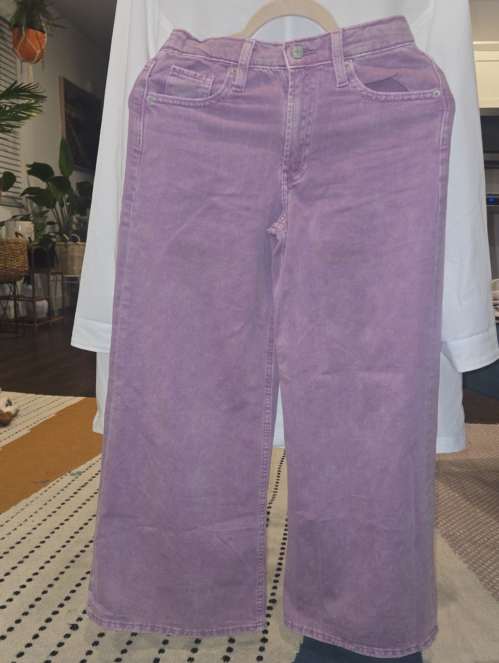 GAP Lavender Wide-Leg Jeans